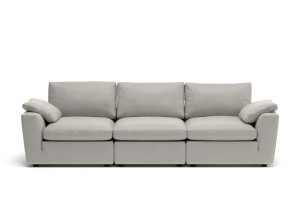 3-местный кожаный модульный диван