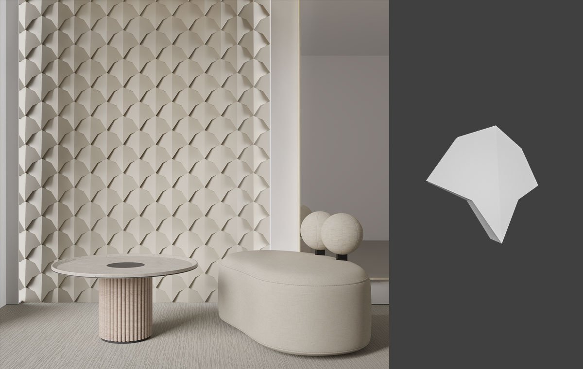 DRAGON SCALE - B 3D Панели LAB.Space DRAGON SCALE - B-1