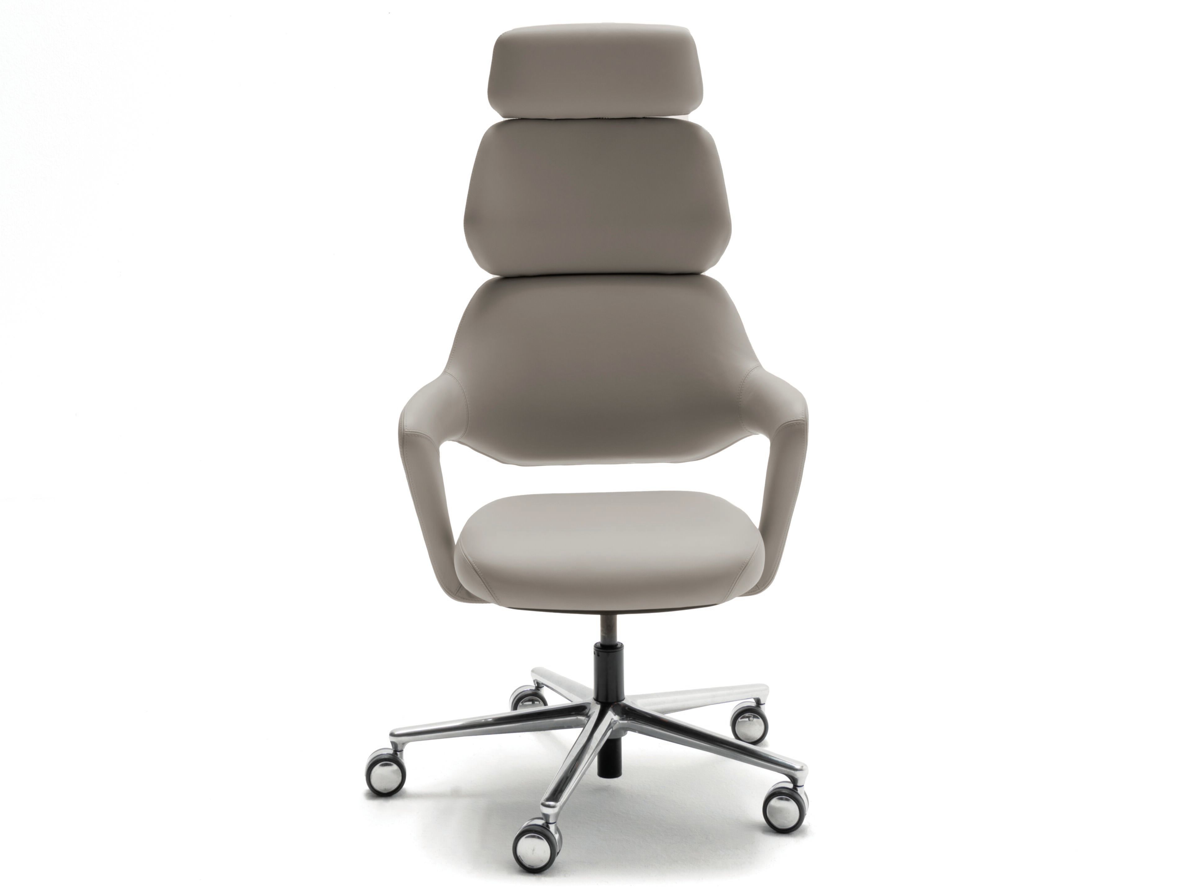 5-спицевое кожаное вращающееся офисное кресло с подлокотниками ESTEL GROUP Ergofit ARCH-00026931