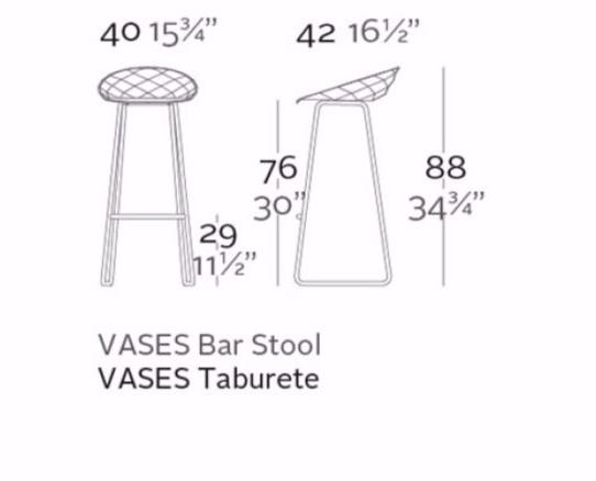 VONDOM Табурет садовый салазки Vases sun-id-1490489 - Вид №3