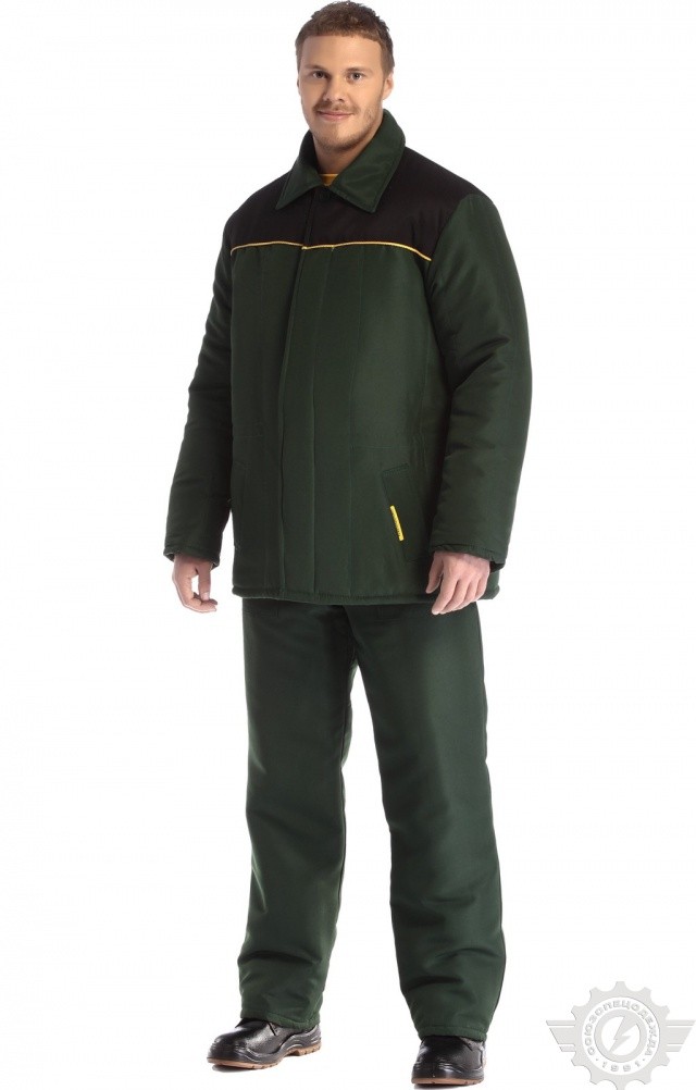 62267 Костюм "Дон" зеленый  Зимняя спецодежда  размер 64-66/182-188  - Вид №5