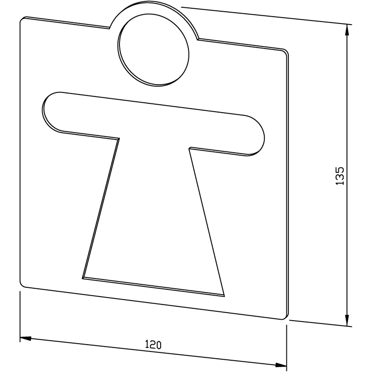 700411 Пиктограмма «Женщина» AC411 WAGNER_EWAR Wagner Ewar  - Вид №1