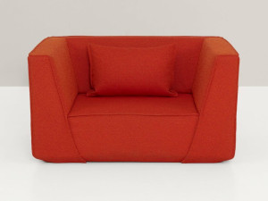 Съемное тканевое кресло с подлокотниками