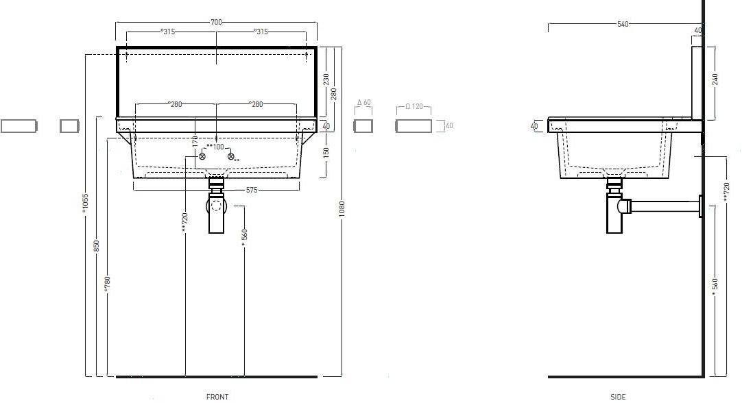 Подвесная раковина настенная овальная Ceramica Cielo Elle белая sun-id-1371989 - Вид №9