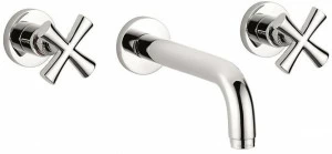 EMMEVI RUBINETTERIE Смеситель для умывальника из латуни с 3 отверстиями без сливного крана Spirit new