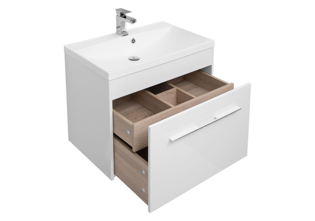 Тумба с раковиной Aquanet Августа 75 белый 0021002800204118 - Вид №3