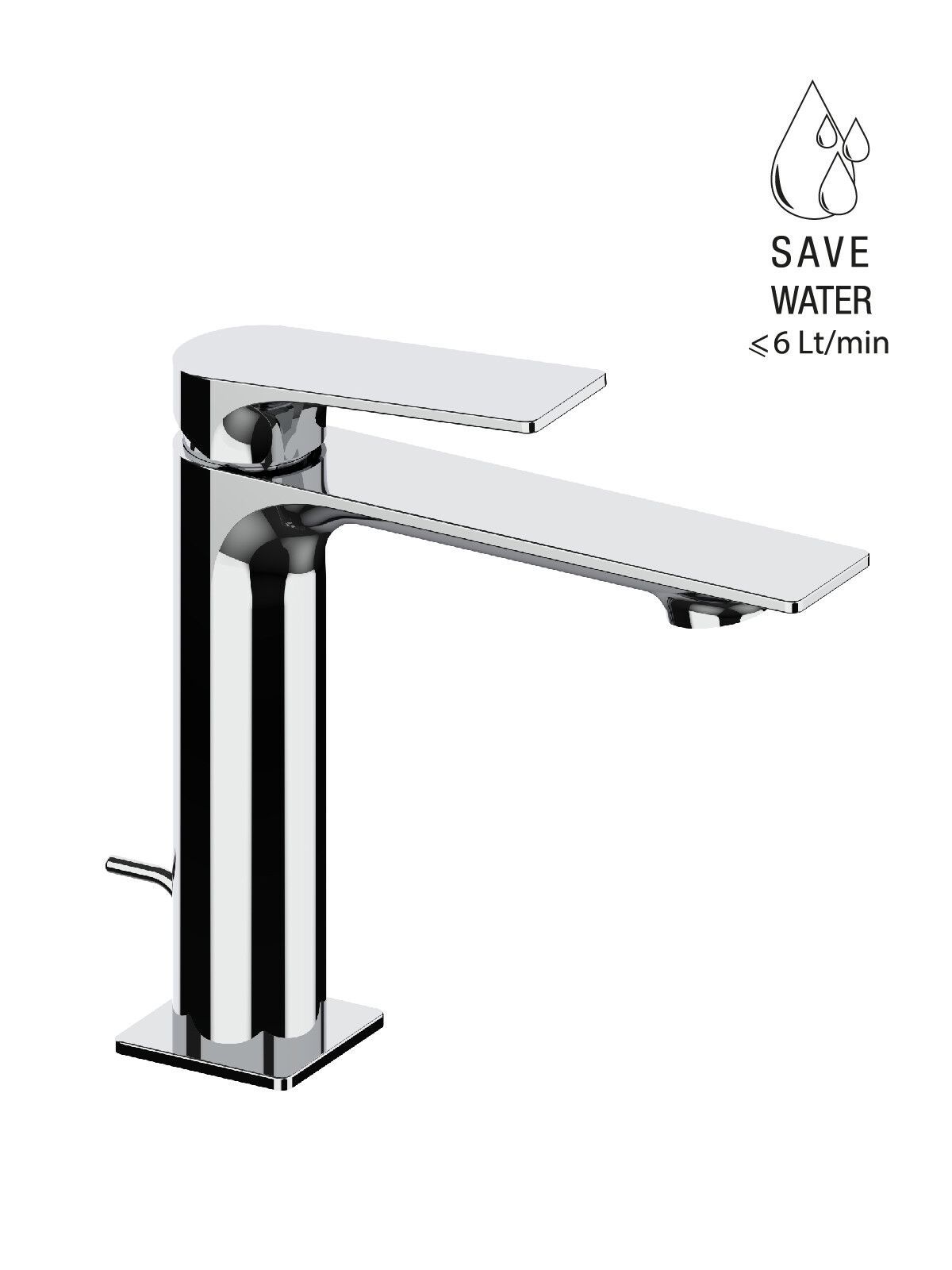 Однорычажный смеситель для раковины с раковиной Rubinetterie Frattini Narciso ARCH-00094169 - Вид №11