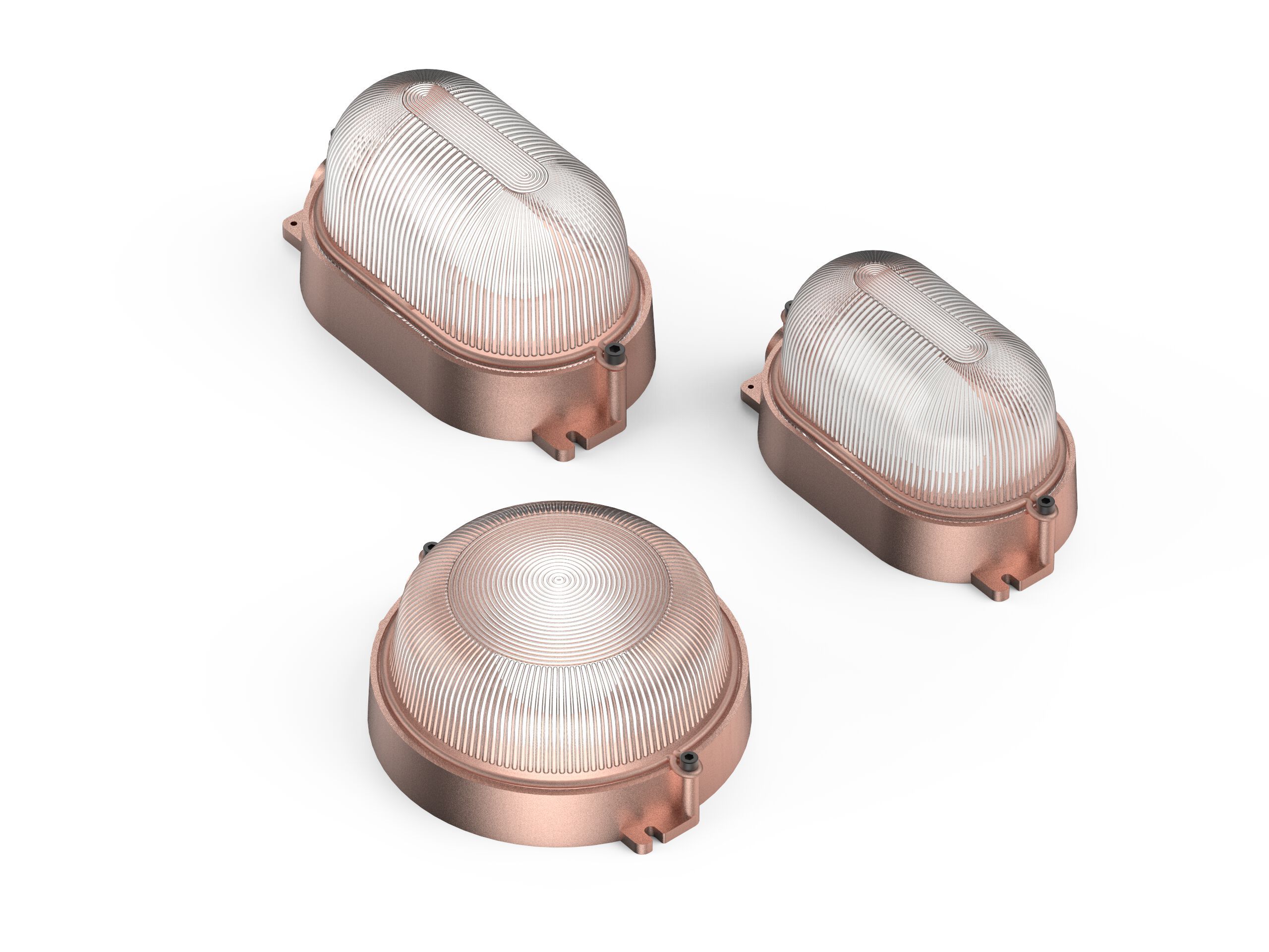 Медный алюминиевый настенный светильник Genuit медь ARCH-00140611 - Вид №8