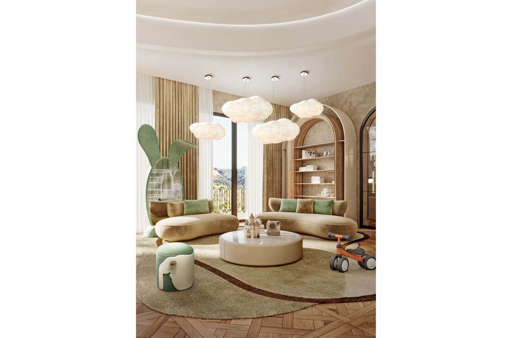 CIST375 Зеркала для детской Кролик Circu  - Вид №9