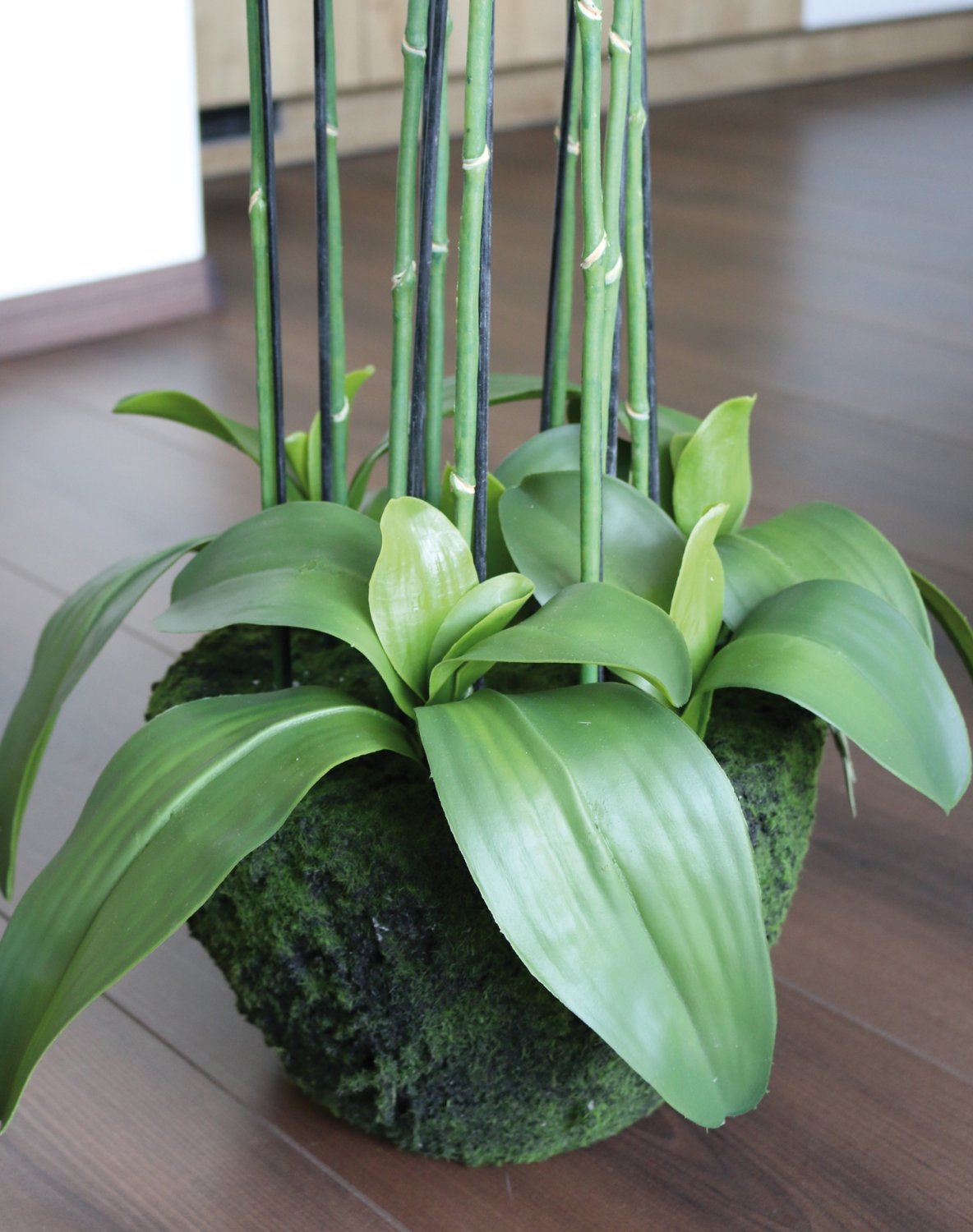 2860 777 a3 Пластиковая орхидея Phalaenopsis с 'почвой', 9-кратная, 120 см, real touch, белая H-andreas 