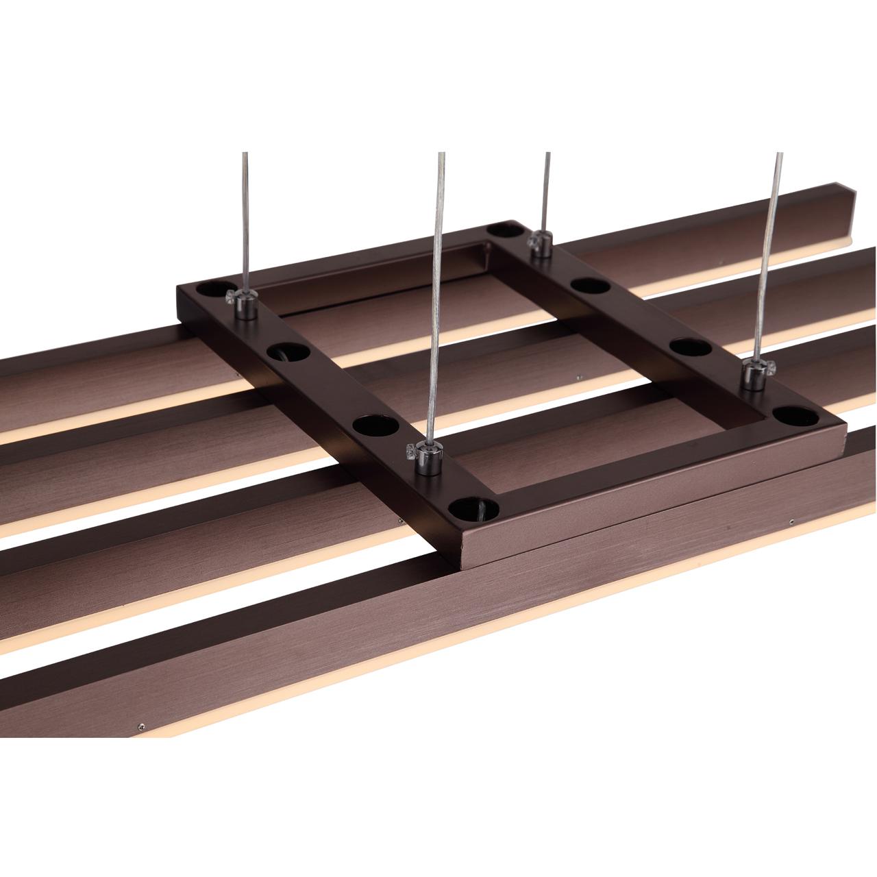 Подвесная светодиодная люстра ST Luce Samento SL933.703.04 ST LUCE ДИЗАЙНЕРСКИЕ, SAMENTO 328930 Коричневый  - Вид №1