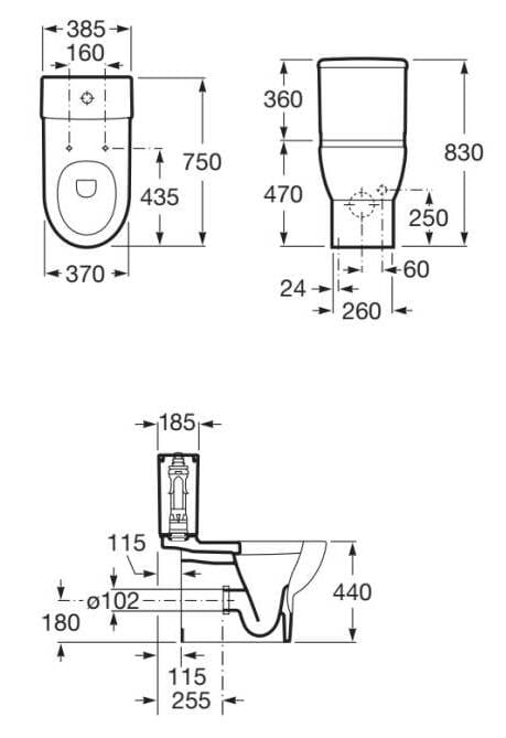 Внешняя выхлопная коробка в Китае Roca Meridian ARCH-00038176 - Вид №2