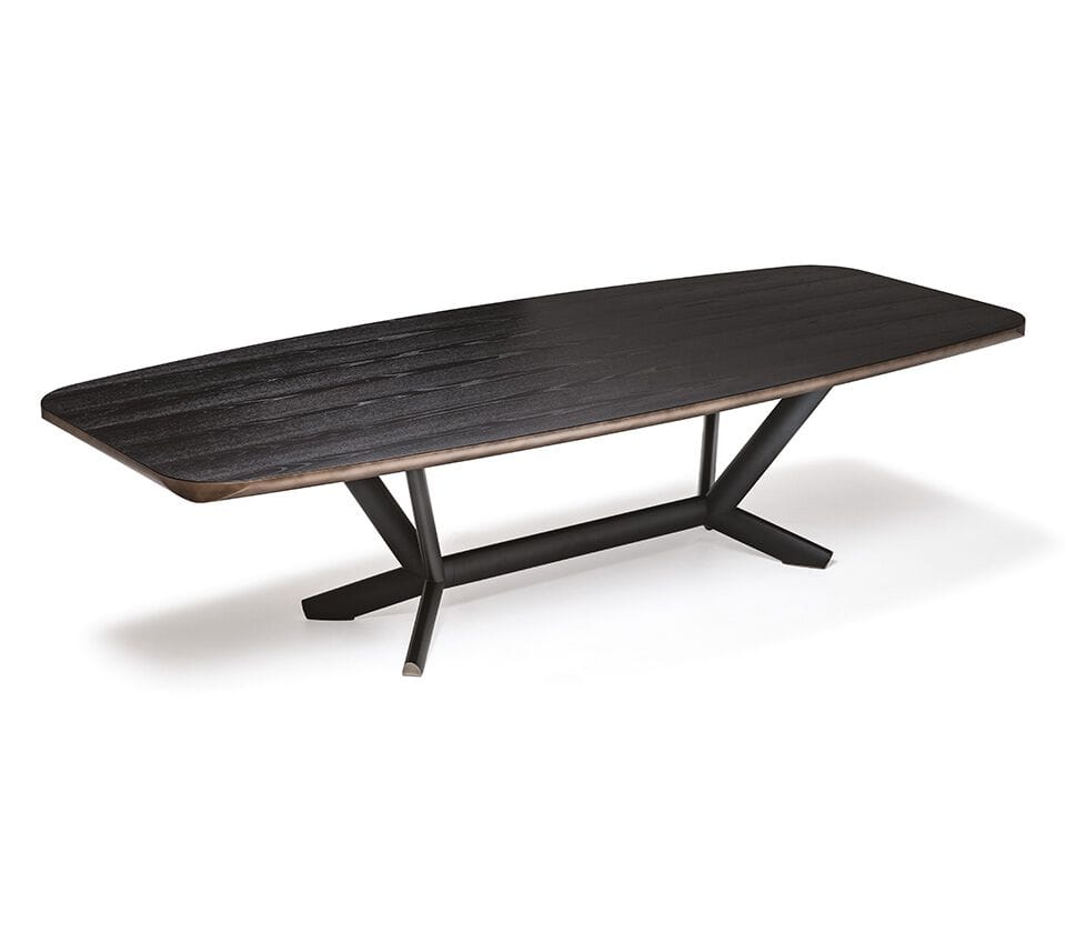 Стальной и деревянный бочковый стол Cattelan italia строгальный станок ARCH-00007381 - Вид №1