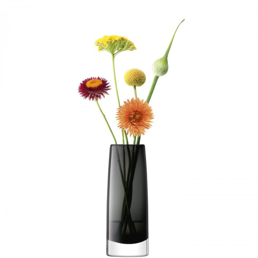 Ваза стеклянная серая 16 см Stems LSA INTERNATIONAL - 300630 Серый  - Вид №3