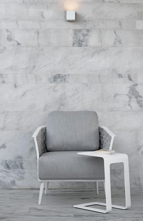 1 мест. белый веревка 45мм серебристая Manutti Cascade MNST751 - Вид №1