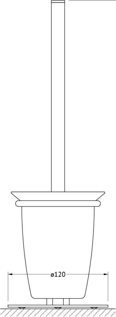 AWE 004 Держатель с туалетным ершом напольный ARTWELLE Universell - Вид №1