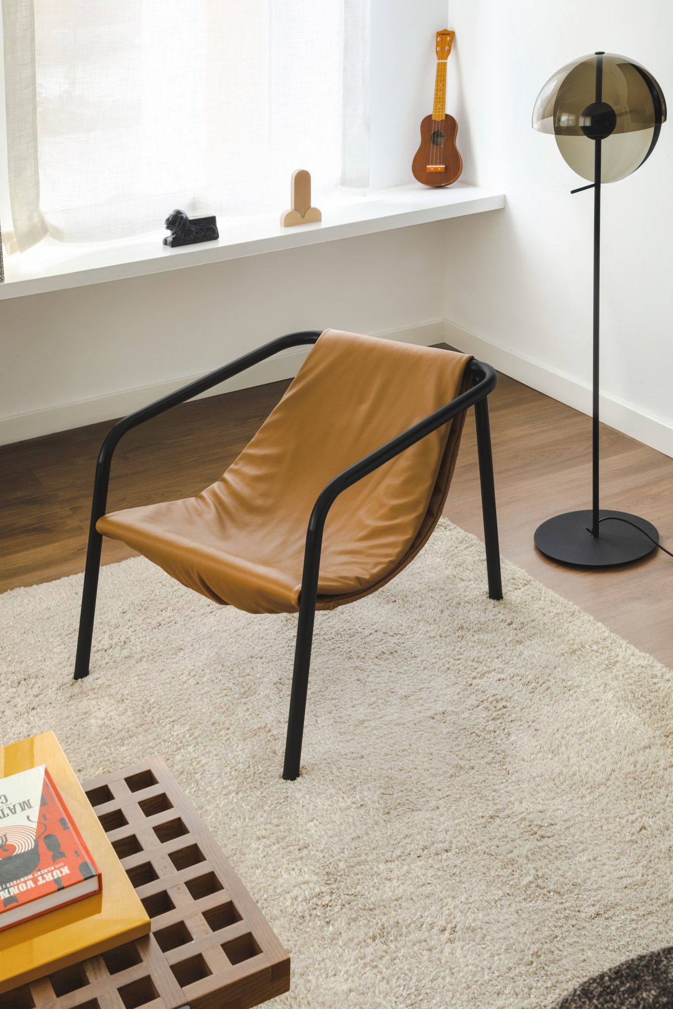 Кожаное кресло с подлокотниками SANCAL ELLE MINI ARCH-00140923 - Вид №1
