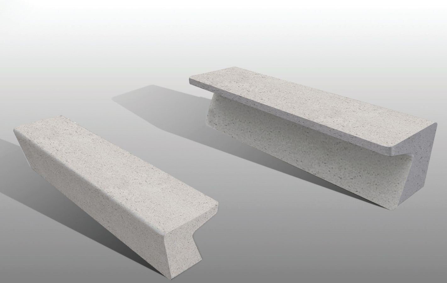 Реконструированная каменная скамья без спинки Viscio Urban Design FLUENS B ARCH-00033295 - Вид №1