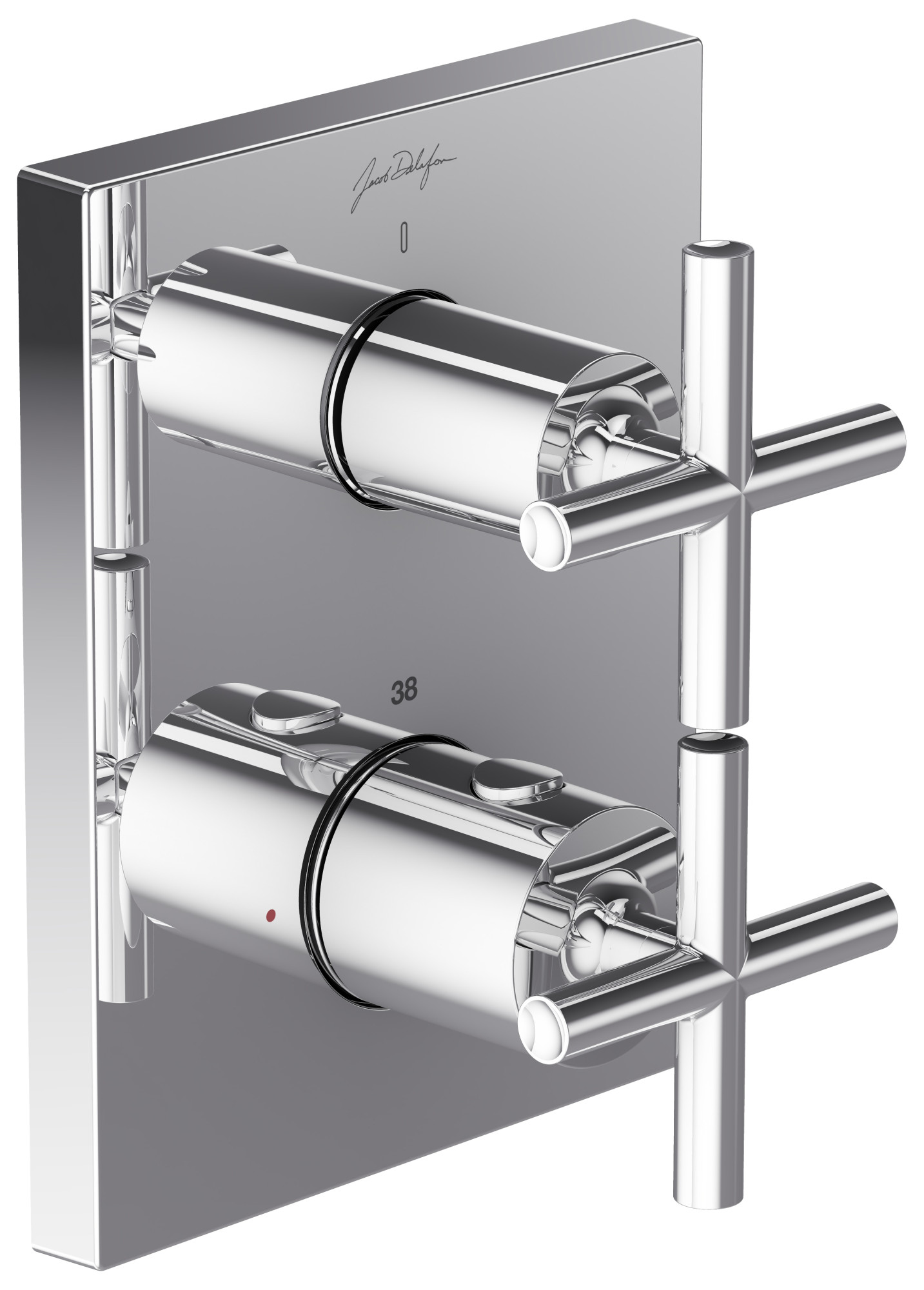 E75388-CP Термостатический смеситель с запорным клапаном - Классические ручки JACOB DELAFON MODULO
