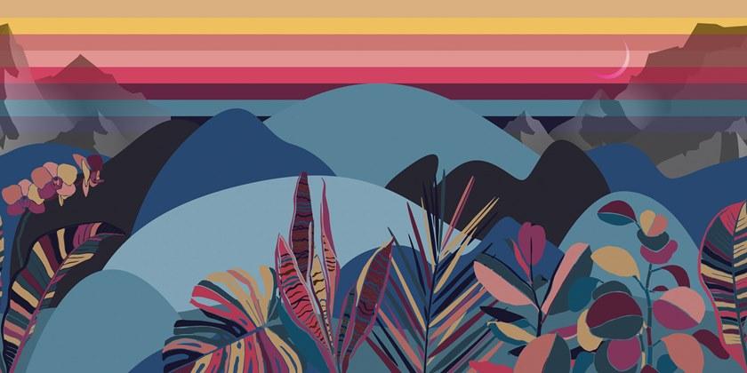 Inkiostro Bianco Моющиеся обои с цветочными мотивами Inediti 04 - arcade sun-id-1415866 - Вид №2