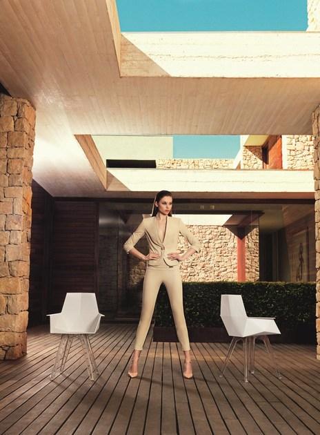 VONDOM Садовый стул из полипропилена с подлокотниками Faz sun-id-1375557 - Вид №3