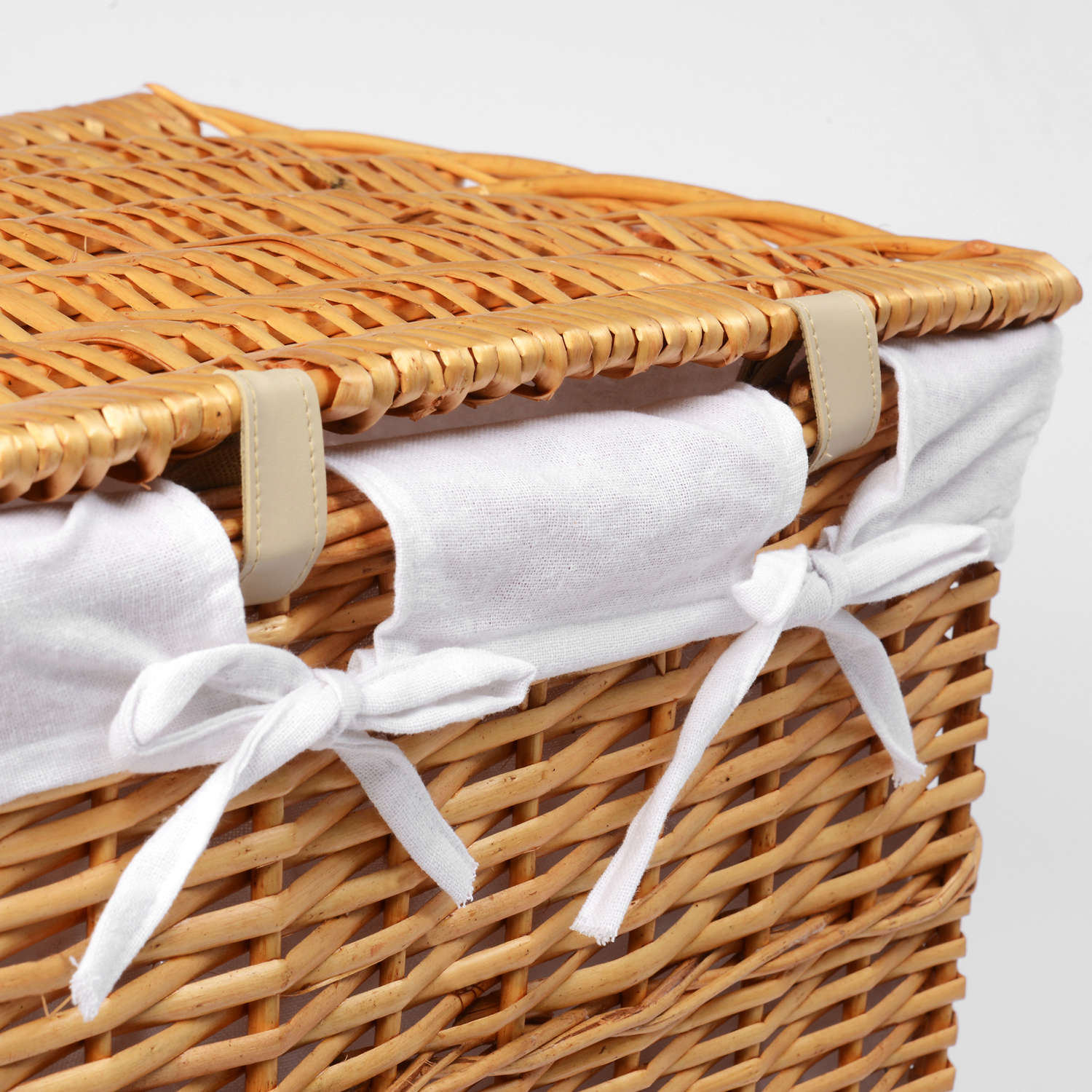 WB-370-M Ammer Плетеная корзина для белья с крышкой WasserKRAFT  - Вид №2