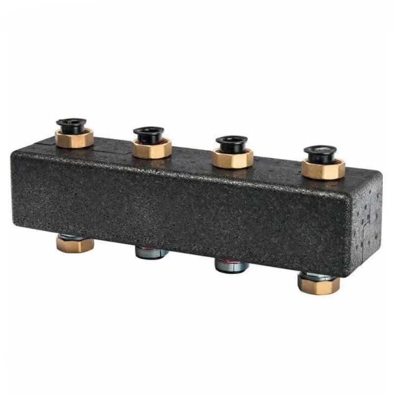 Настенный коллектор Meibes на 2-3 насосных модуля (контура) с комплектом кронштейнов M6630121RU