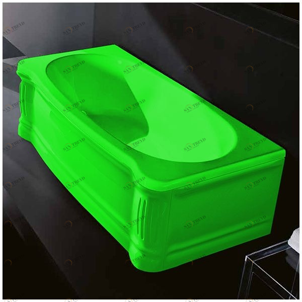 Ванна Gruppo treesse New Classic VTL-V6771-SX-ZE зелёная прямоугольная левая VTLV6771SXZE