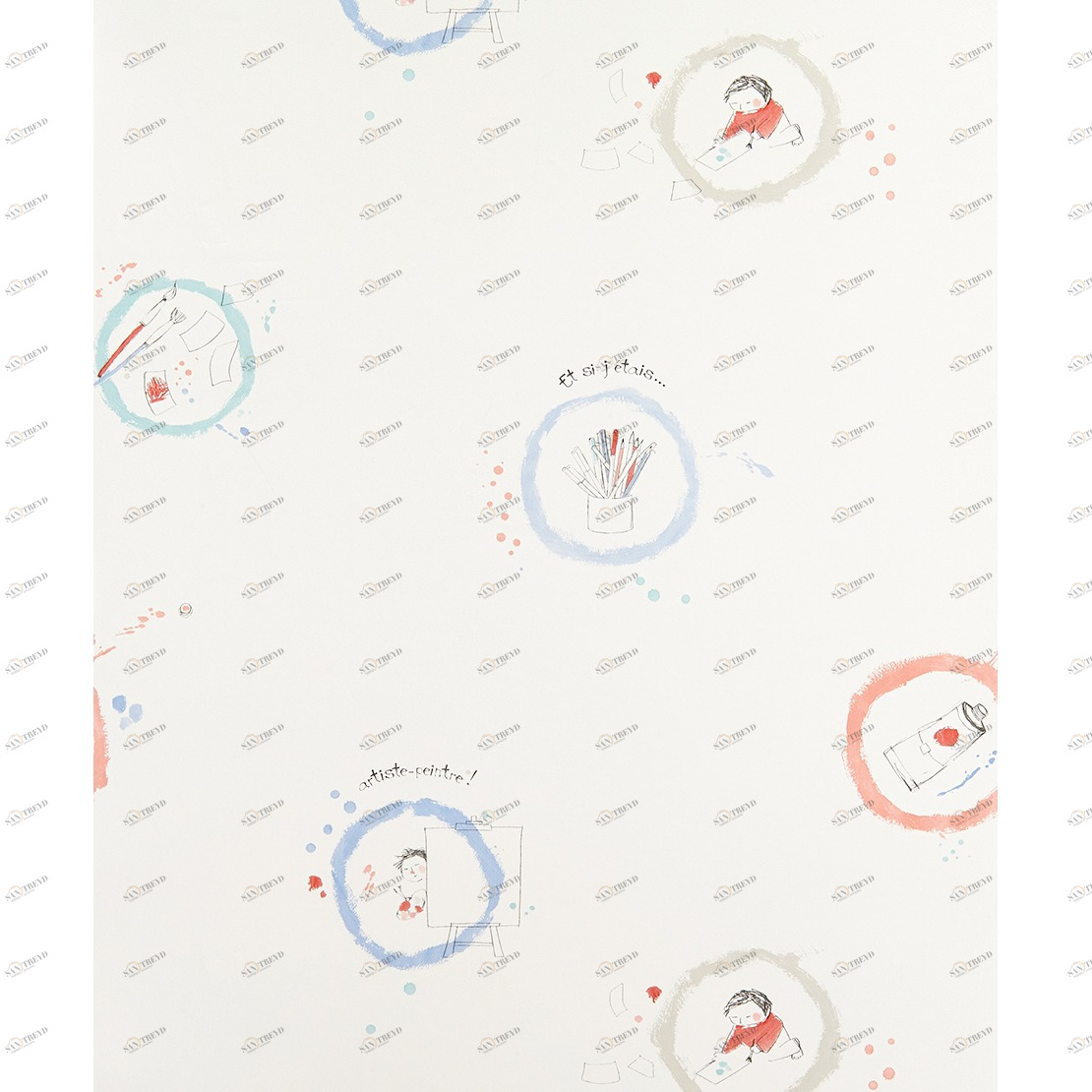 Рулон обоев ARC EN CIEL CFT25426130. Основа Casadeco