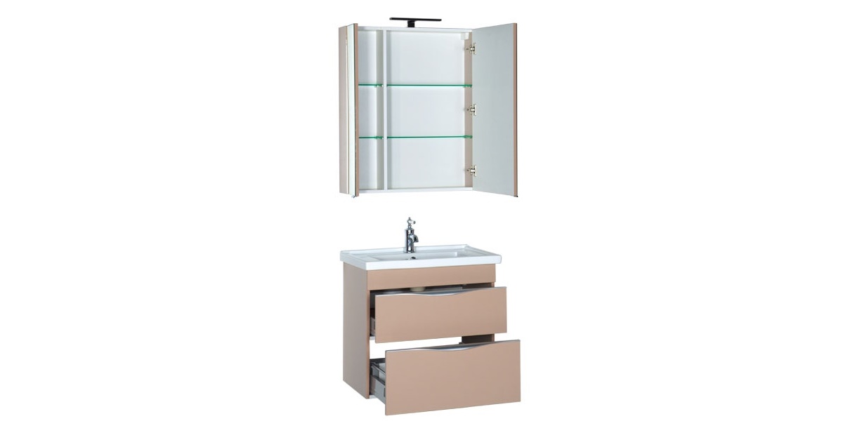 Комплект мебели Aquanet Эвора 70 капучино 00184551 - Вид №2