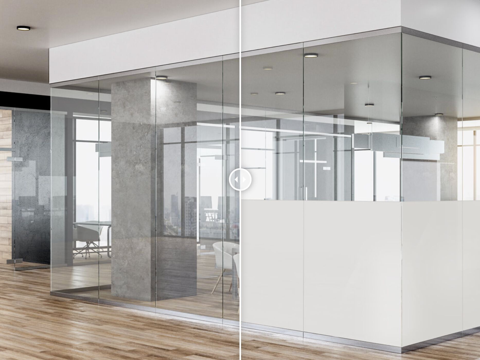 Частичное экранирование стеклянных стен VITRIK Vitrik ® Privacy ARCH-00073578