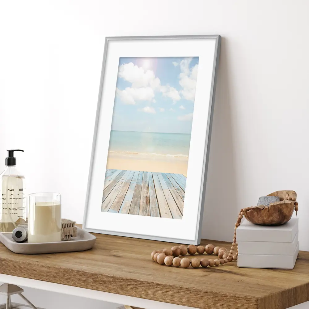 Фоторамка Kreaforta Lila серебристая 50x70 см для интерьерного декора 89398531 STLM-1583004 - Вид №1