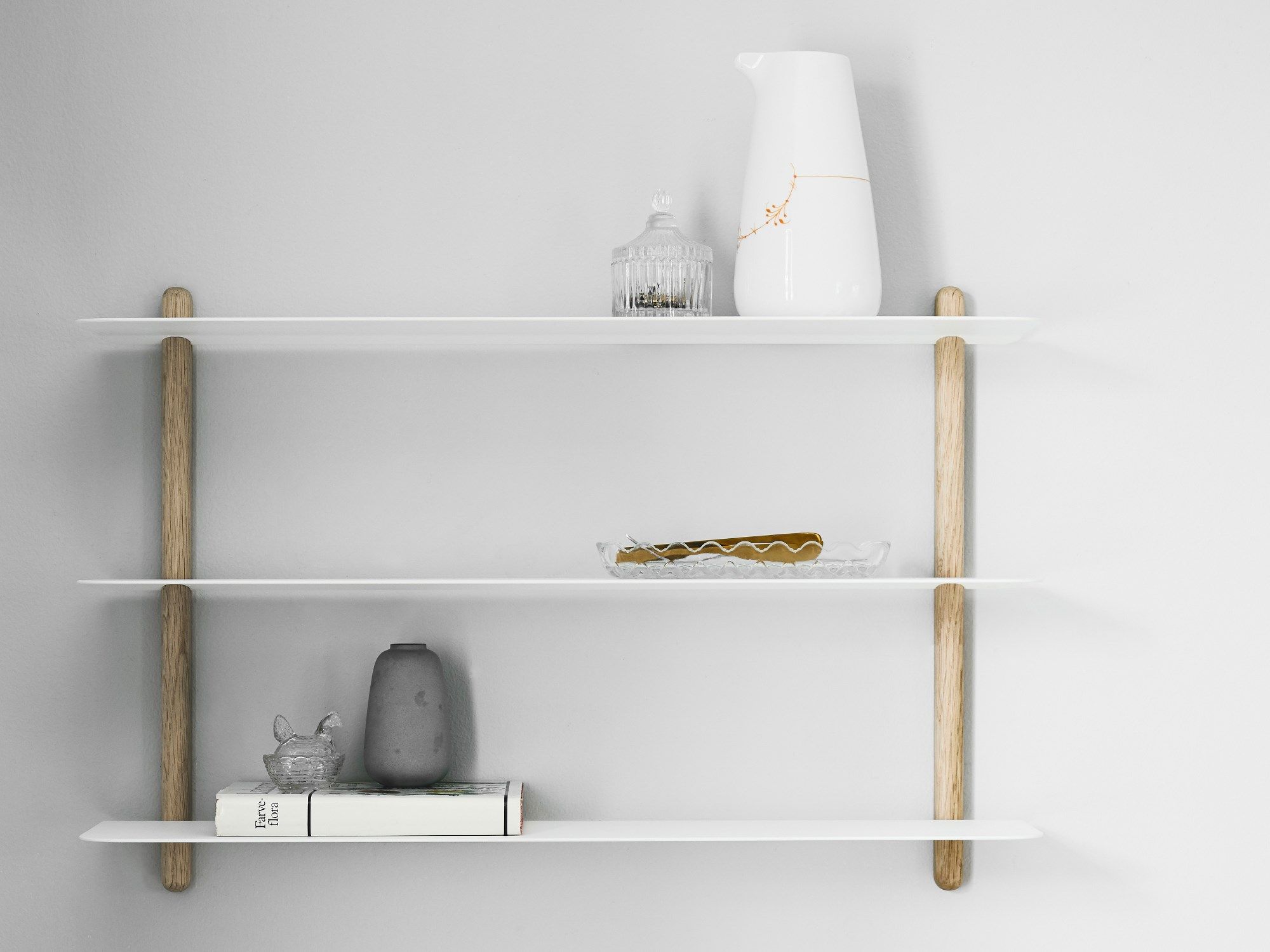 Стальной и деревянный настенный книжный шкаф Gejst Nivo ARCH-00127880 - Вид №2