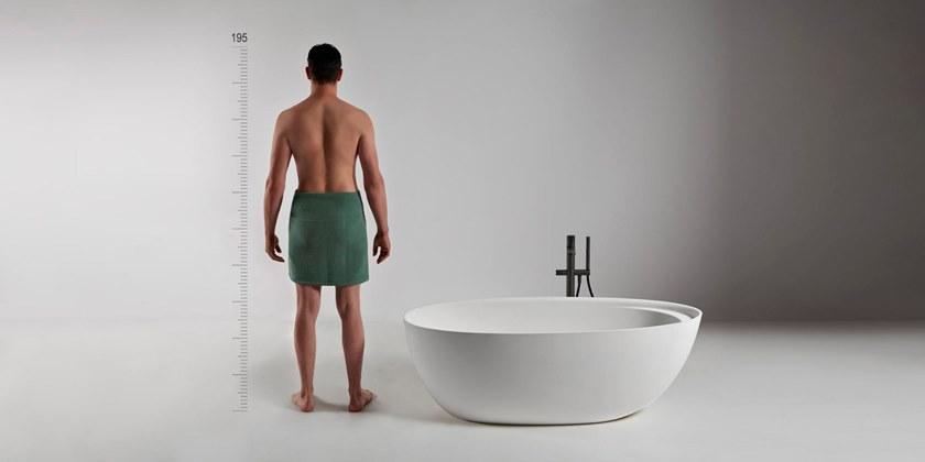 Antonio Lupi Design Отдельностоящая овальная ванна из cristalplant® Eclipse Antoniolupi sun-id-1432989 - Вид №2