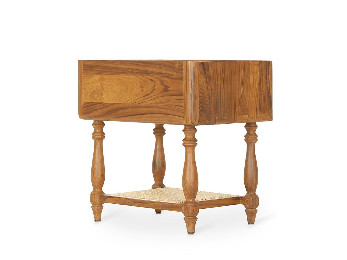 Тумбочка из тикового дерева с ящиком Alankaram RAFU ARCH-00069003 - Вид №1