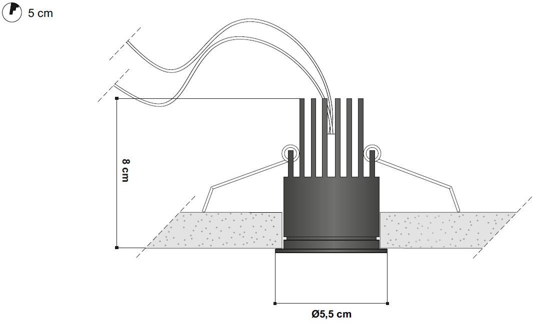 EGOLUCE Круглый светодиодный прожектор Dissy 6410  - Вид №4
