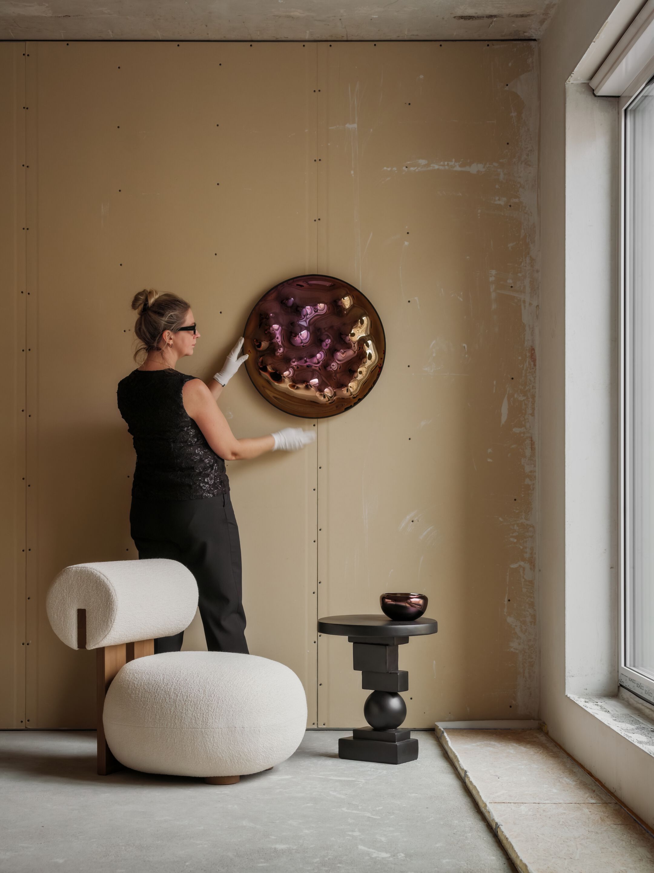 Декоративная стеклянная пластина с титановым покрытием an&angel Sun &amp ARCH-00153282 - Вид №2