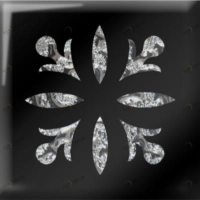 Напольная вставка Гера платина 4,8х4,8 Роскошная мозаика sun-id-329502