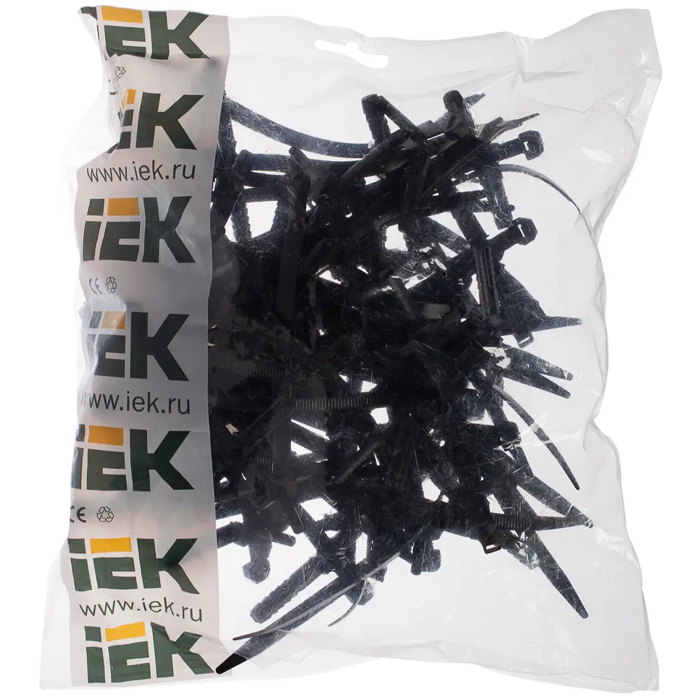 Дюбель-хомут IEK для электропроводки 7х150 мм черный (50 шт) 12920269 STLM-0002559 - Вид №1