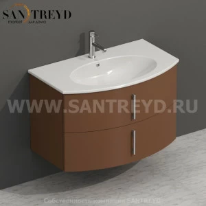 MDMC80Y169 Тумба с двумя ящиками 78 см коричневая Globo 4ALL Италия