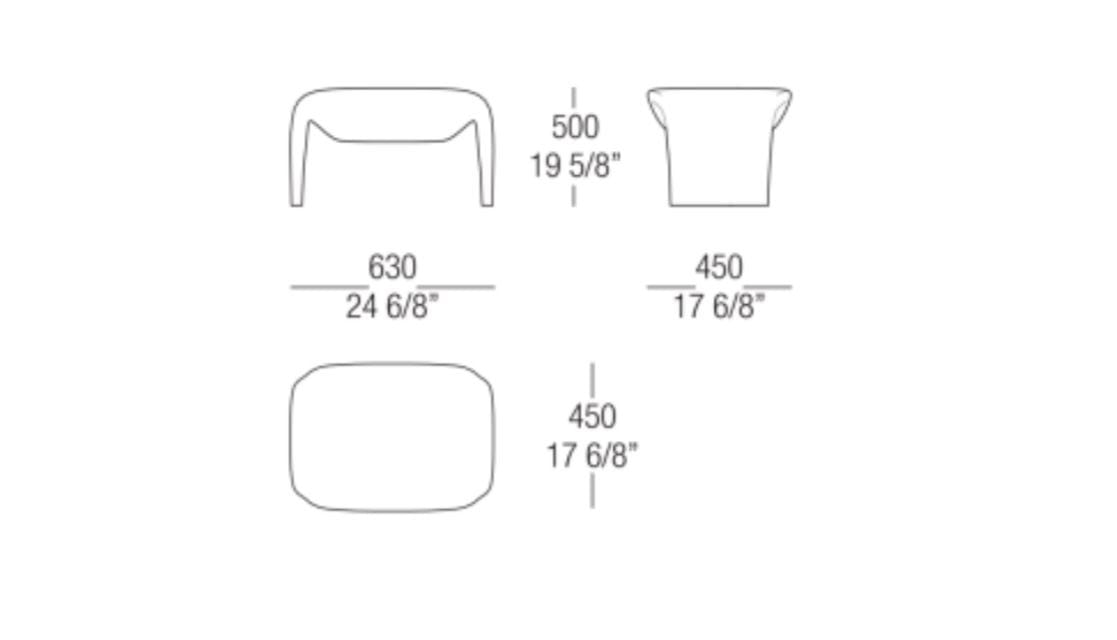 Тканевая подставка для ног MisuraEmme ERMES ARCH-00067596 - Вид №1