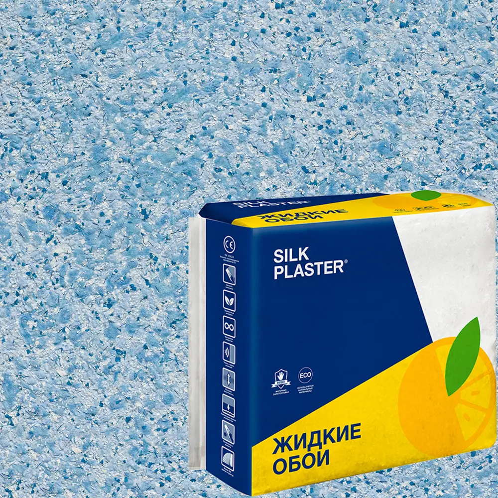 Жидкие обои Silk Plaster Absolute А422 1.3 кг цвет голубой 82736052 STLM-2051438 