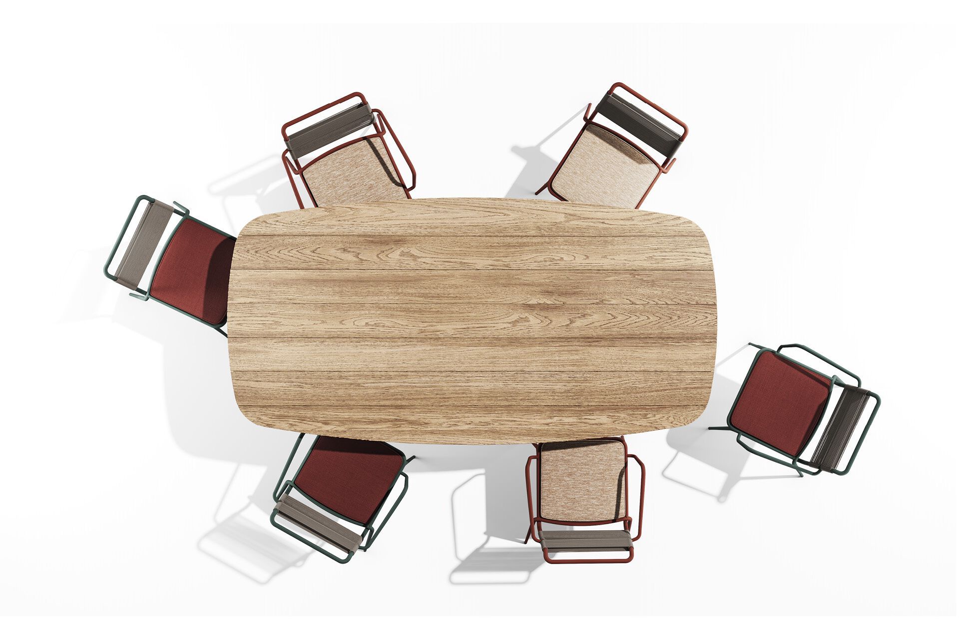 Прямоугольный стальной стол с порошковым покрытием BABEL D Kissi ARCH-00127648 - Вид №3