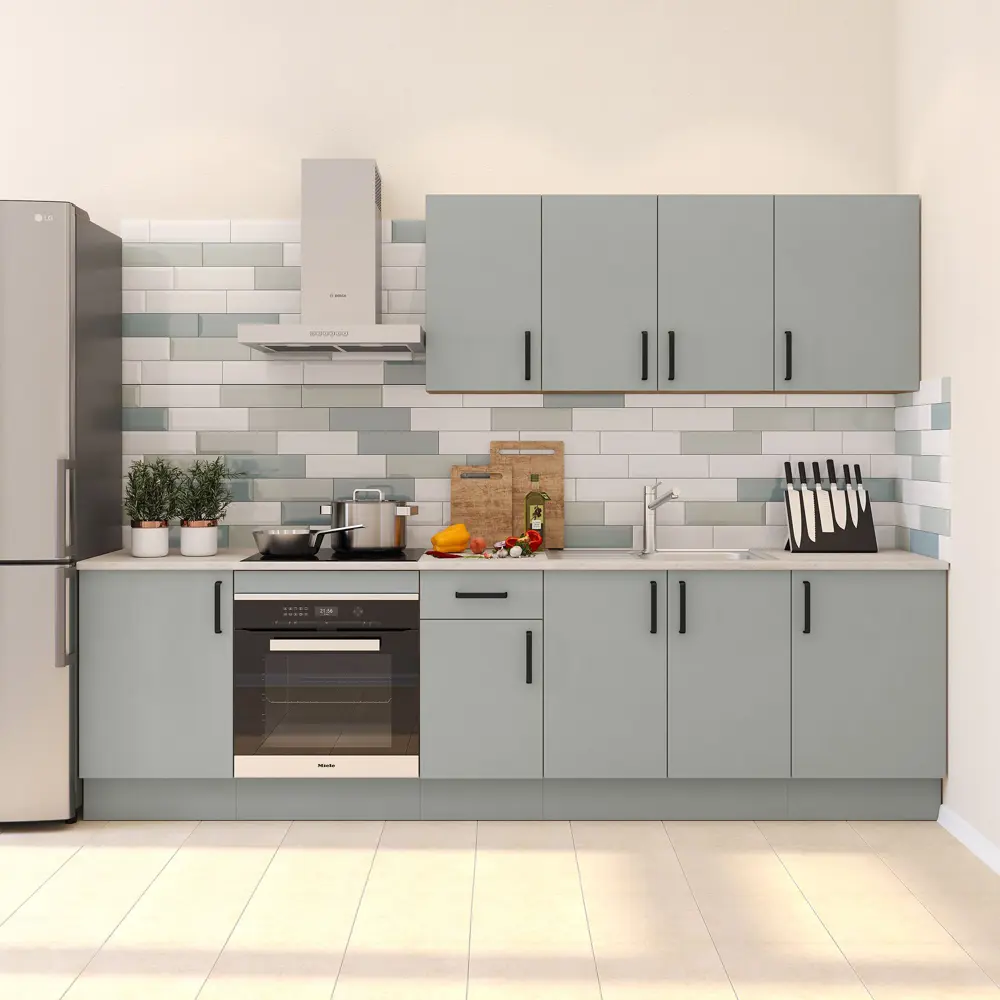 Фасад для кухонного ящика Нарбус 59.7x7.3 см Konsensa цвет серый Santreyd STLM-2107618 - Вид №7