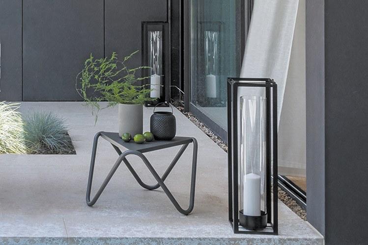 Lafuma Mobilier Садовый столик из стали треугольной формы Gordes Lfm1949 - Вид №2