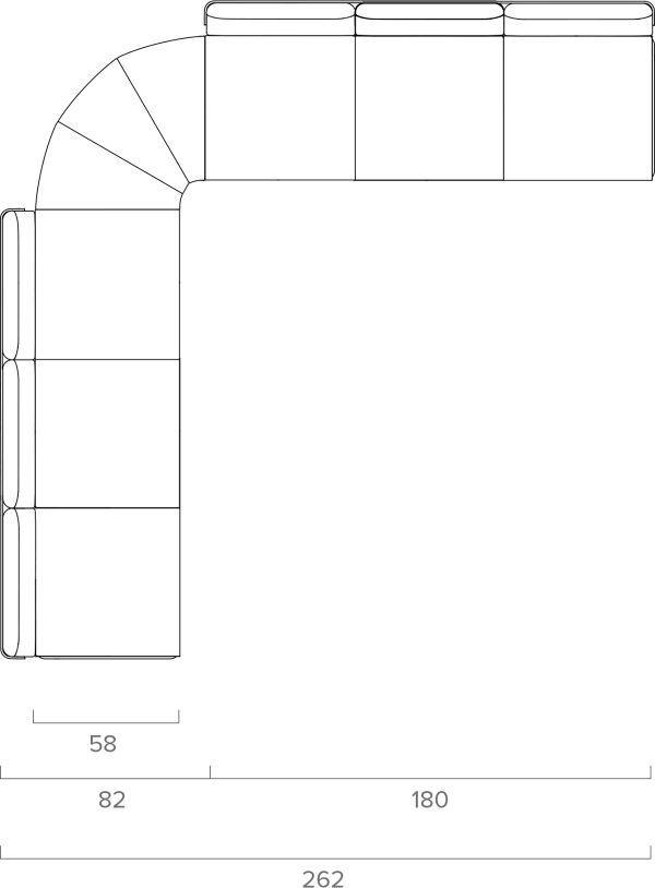 Corner bench True Design Millepiedi - Вид №1