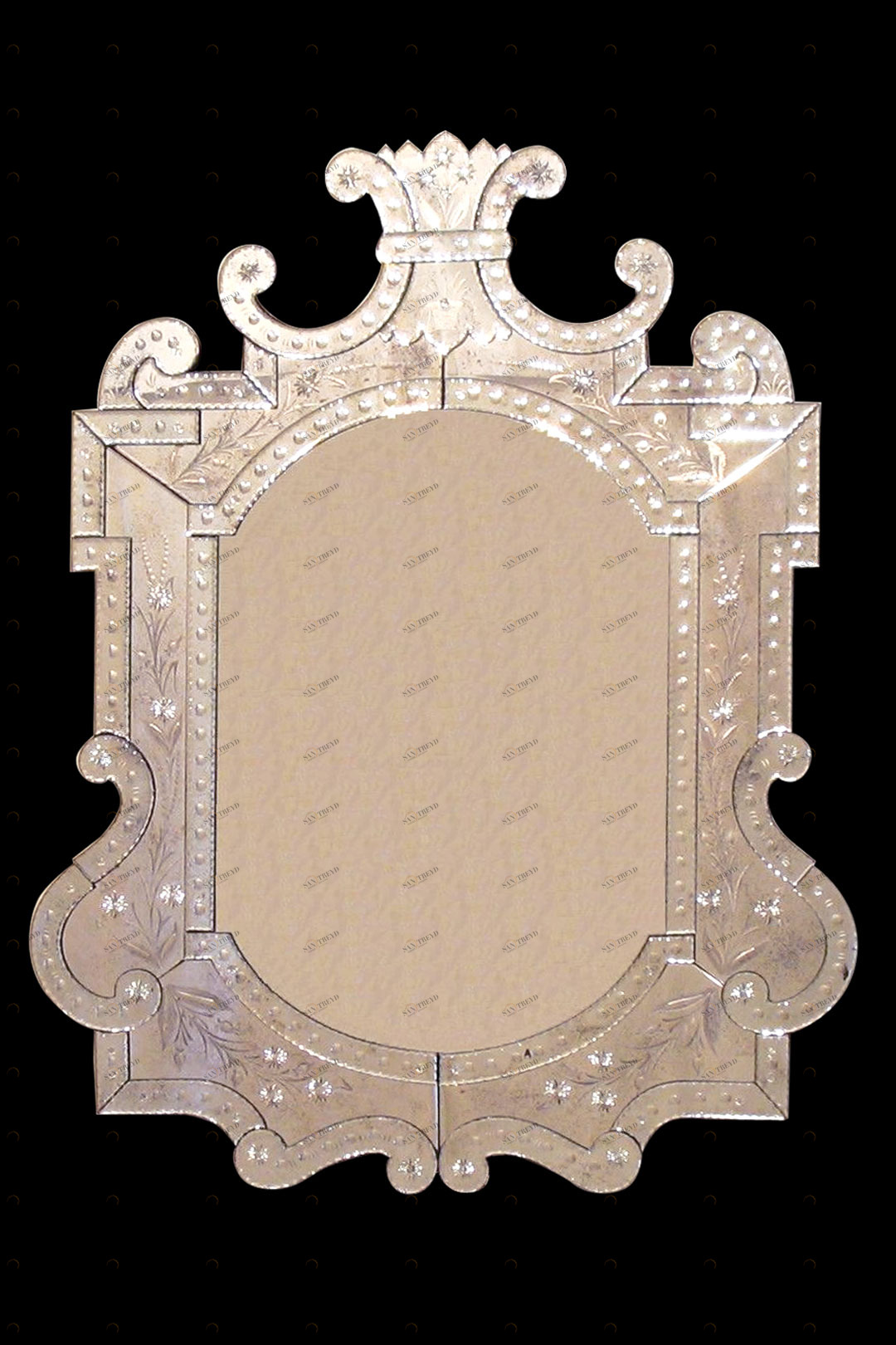 2117 ORIGINALMURANOGLASS Венецианское зеркало Pianta Leon  см 