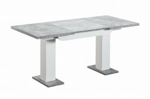 Стол обеденный раздвижной 110-166 см бело-серый Clyde STOOL GROUP  00-3958854 Белый;серый