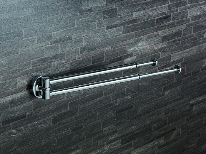 W4914 Полотенцедержатель 2-ой 28/41 см COLOMBO PLUS Colombo Design - Вид №1