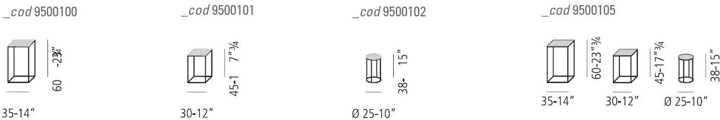 Vibieffe Журнальный столик из металла 9500 9500100, -101, -102  - Вид №4